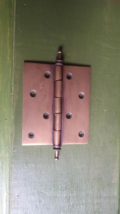 Brass Hinge Item code V.023 size 104 x 92 mm stick long 143 mm.