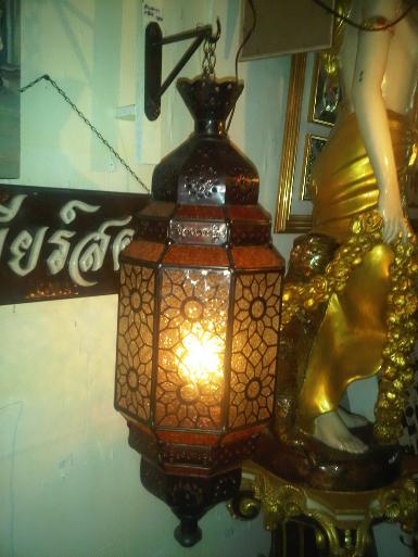 Morocco Lamp Code MRC 800 brass with glass size high 80cm wide 30cm