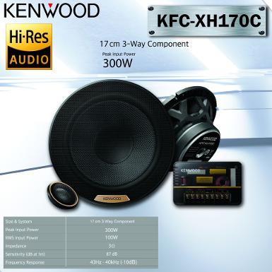 ลำโพงแยกชิ้น KENWOOD HIRES KFC-XH170C