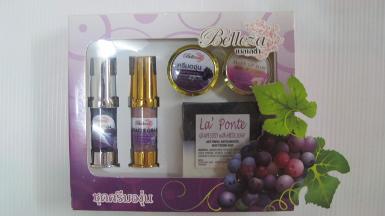 Belleza Grape Cream Set ครีมชุดองุ่นหน้าขาว-เด้ง ราคา 650-350 บาท