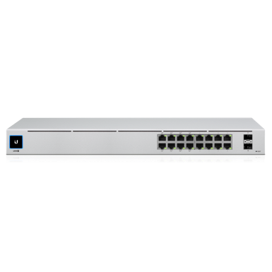 Ubiquiti USW-16-POE UniFi Switch managed Layer 2 16 Gigabit ports POE+ 2 Gigabit SFP