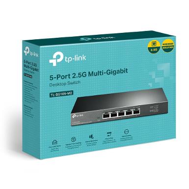 TP-LINK TL-SG105-M2 5-Port 2.5G Multi-Gigabit Desktop Switch