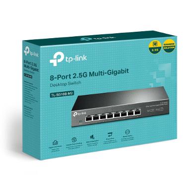 TP-LINK TL-SG108-M2 8-Port 2.5G Multi-Gigabit Desktop Switch