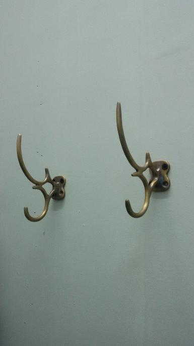 Brass hook Code U.009A size long 130 mm.wide 30 mm.