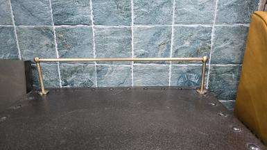 Brass Handrail 01 size solid brass 8 mm.