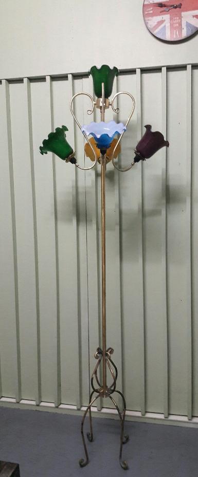 Brass Floor Lamp Item Code MPFL18F size long 170 cm. pipe 1''